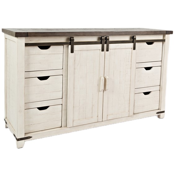 Komoda AVOLA AV1706-35 Biały/Brązowy