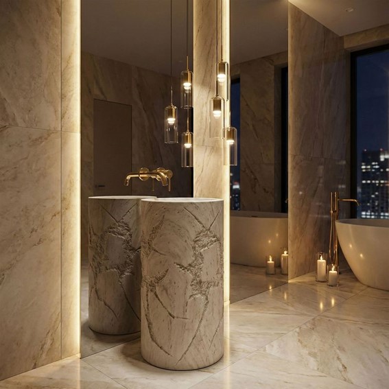 Umywalka Wolnostojąca REVELLO Beżowy