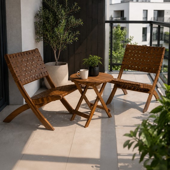 Zestaw Balkonowy ARBORIO Duo Naturalny