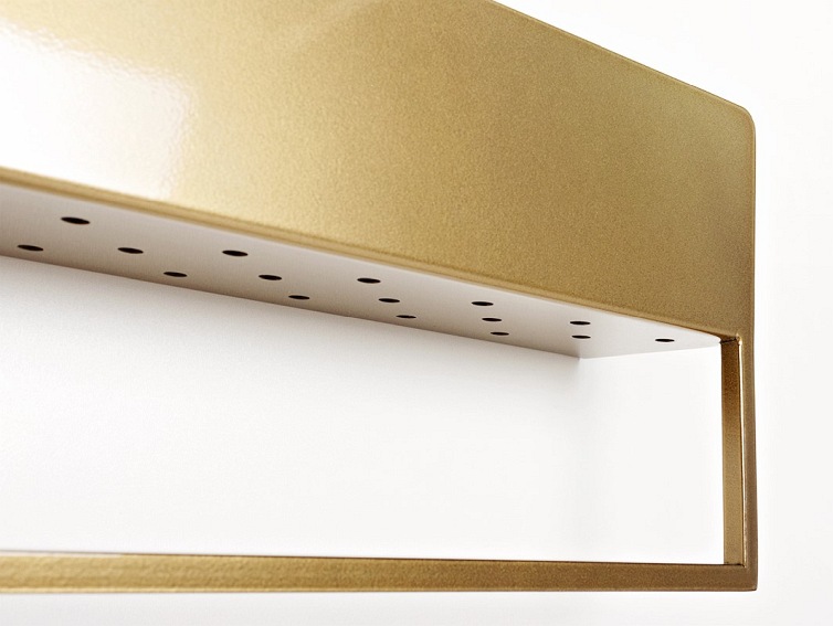 Półka Land Re-Hang 70x8x8 Złoty