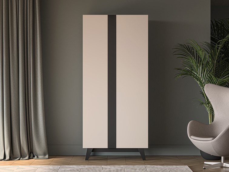 Szafa FRESHION 01 Cashmere/Czarny