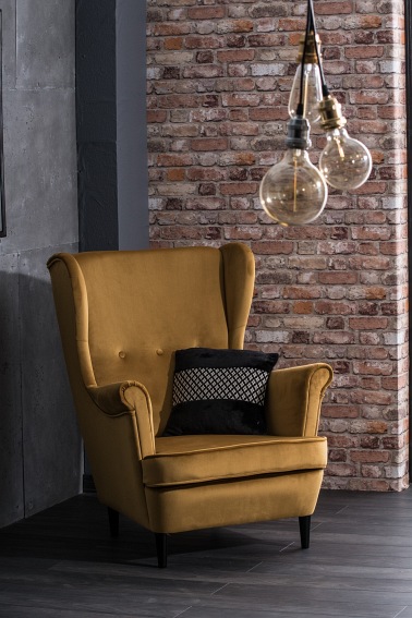 Fotel LORD Velvet Beżowy Bluvel 28