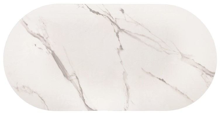 Ława KALUA Biały Marmur/Złoty