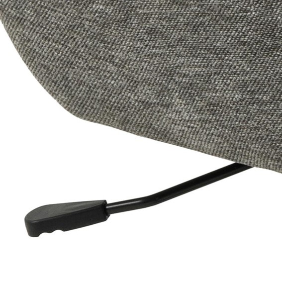 Fotel z Podnóżkiem TALGARTH Szary