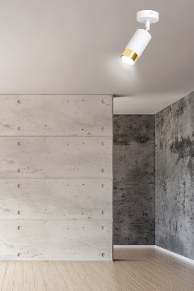 Lampa Sufitowa HIRO 1 Biały/Złoty