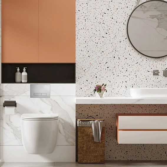 Przycisk Typu H do Stelaża Podtynkowego WC Chrom