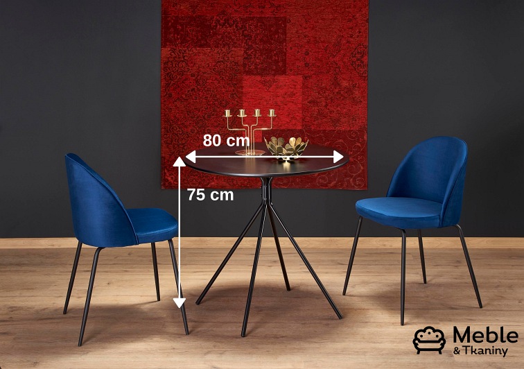 Stół Okrągły FONDI fi80 Czarny