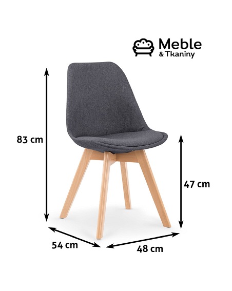 Krzesło K303 Buk/Ciemny Popiel