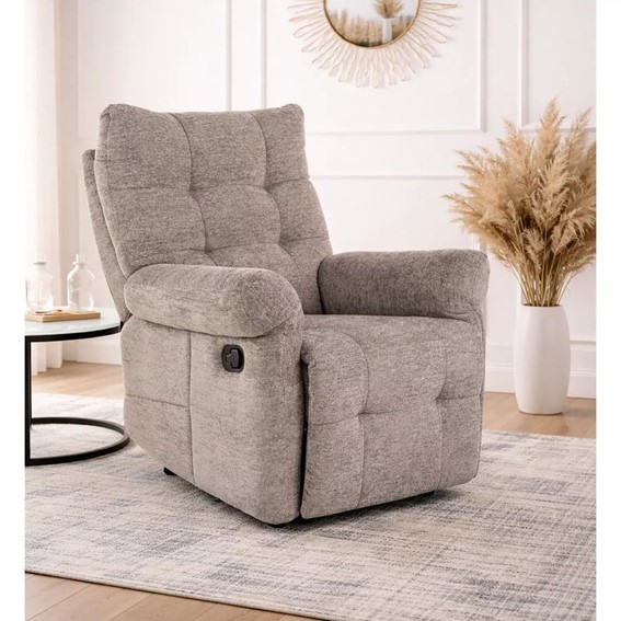 Fotel Rozkładany ATOS RAVEN Ciemny Beż