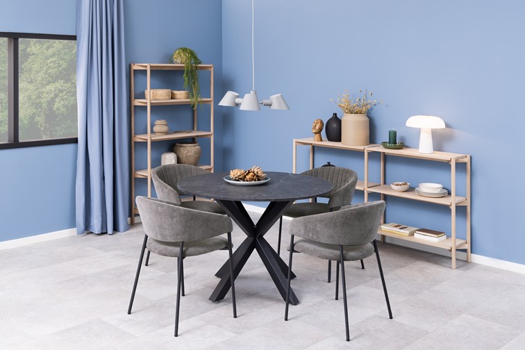 Krzesło ANN Czarny/Szary