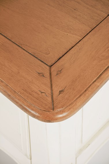 Stolik VENEZIA BIANCO VEB809K Beżowy/Brązowy