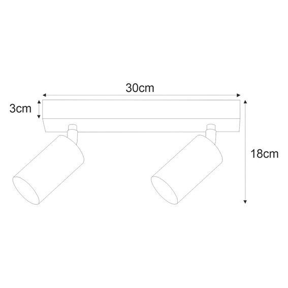 Lampa Sufitowa MONTI K-4726 Czarny