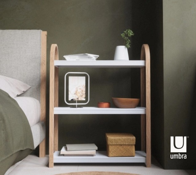 Półka Wolnostojąca BELLWOOD Biały/Naturalny