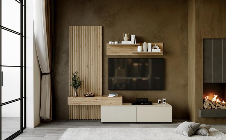 Zestaw Mebli CAMINO Dąb Artisan/Kaszmir