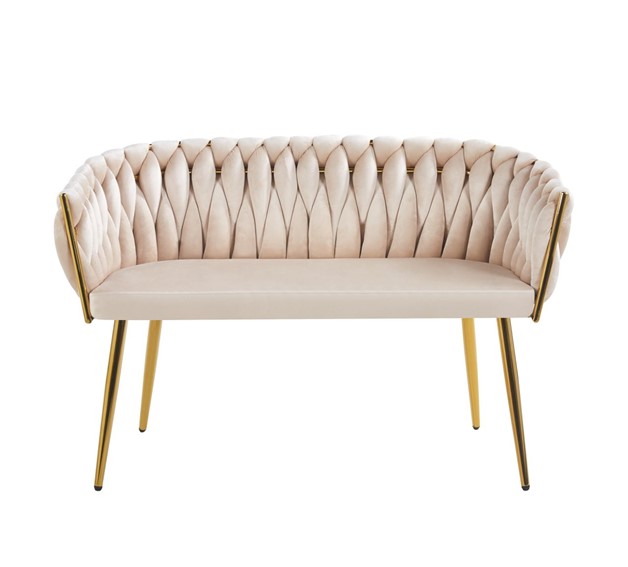 Sofa SF2-FX Beżowy/Złoty