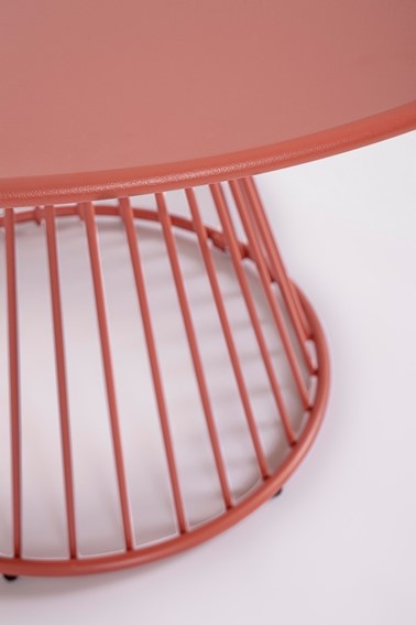 Stolik Ogrodowy AUSTIN Fi120cm Czerwony