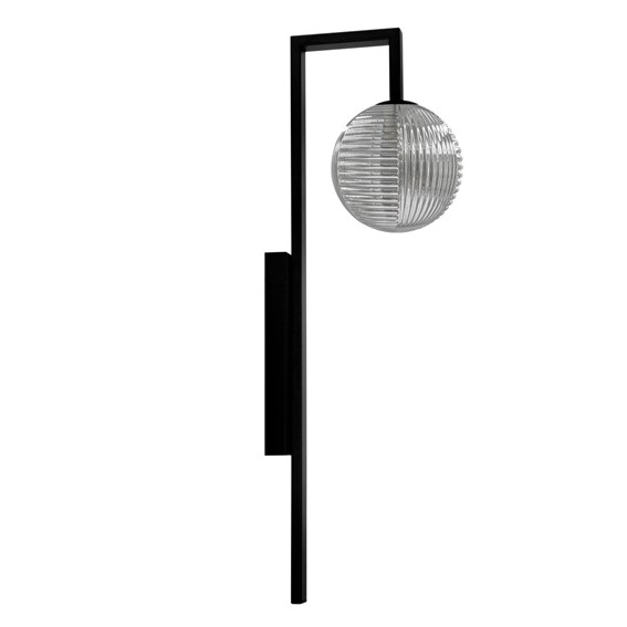 Kinkiet TORES K-5773 Grafitowy/Czarny