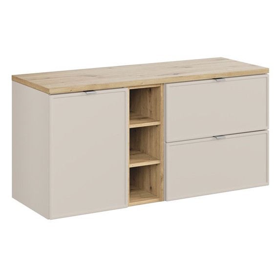 Zestaw Meblowy 120cm Dąb Wotan/Kaszmirowy Mat