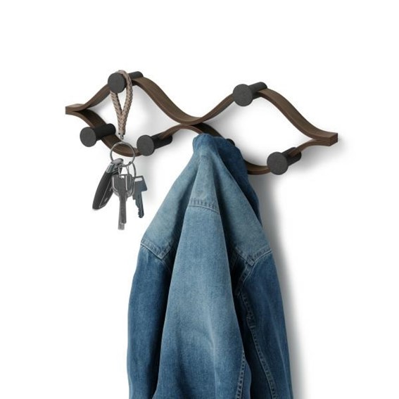 Wieszak na Ubrania MONTAGE 6 Brązowy