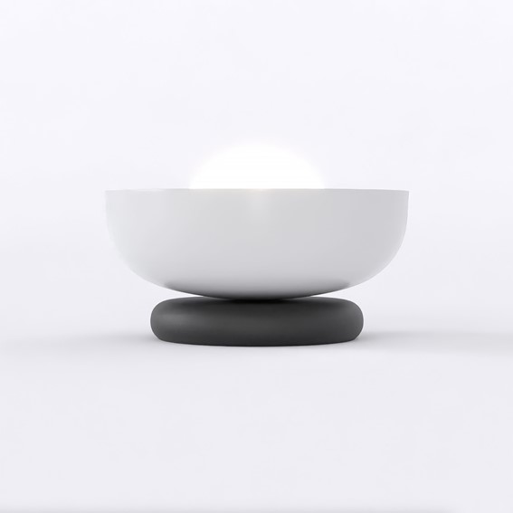 Lampa Nocna OZZY LN1 Czarny/Szary