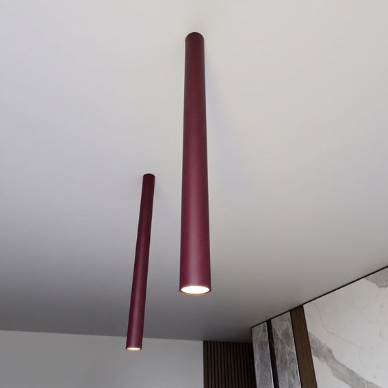 Lampa Sufitowa TECNO 1XXL Burgundowy