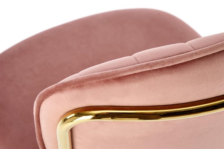 Krzesło K499 Złoty/Różowy