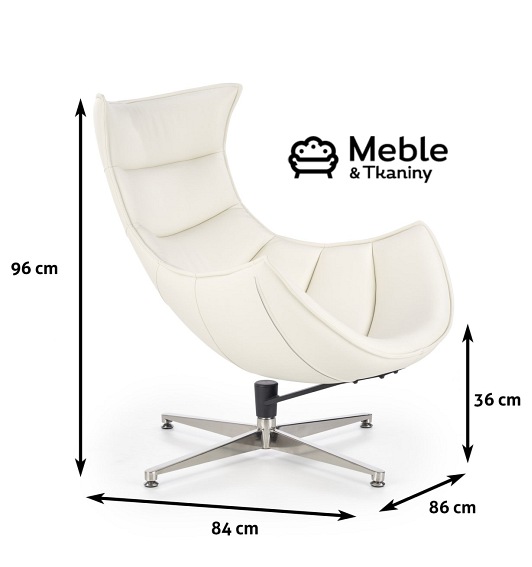 Fotel Wypoczynkowy LUXOR Biały
