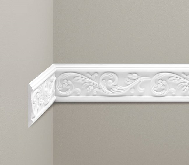 Listwa Naścienna Zdobiona LNZ-02 Flex 235 cm Biały
