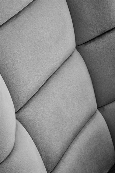 Fotel Bujany BAZALTO Czarny/Popiel