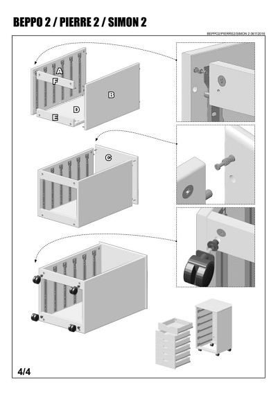 SIMON 2 kontenerek biały