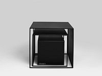 Stół Kawowy Zestaw 2 Wall Trio Metal 35x45x55 Złoty