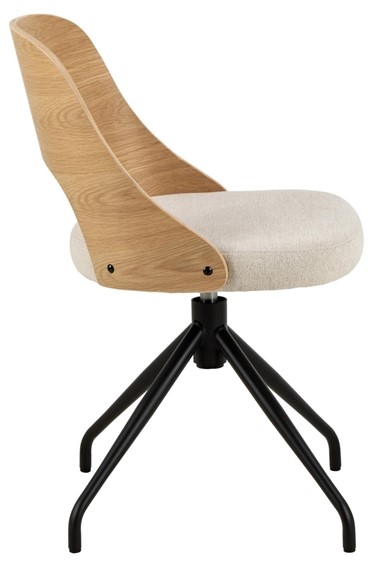Krzesło Obrotowe LUCY Dąb/Beżowy