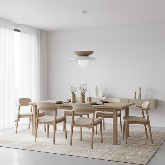 Lampa Wisząca NAGOYA 1 Beżowy/Biały