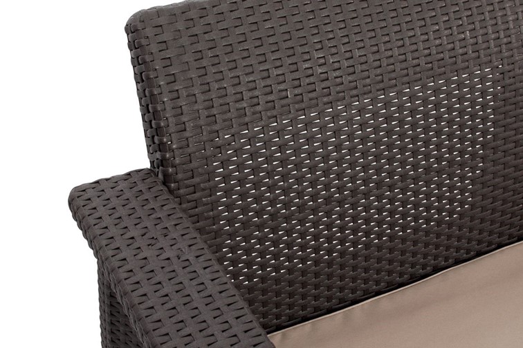 Narożnik Ogrodowy Corfu Relax 189x189x79 Brązowy