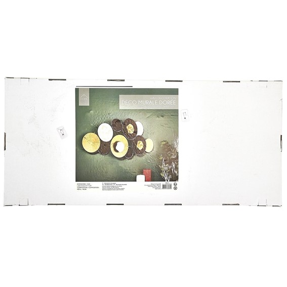 Dekoracja Ścienna ANEMONE Złoty/Czarny