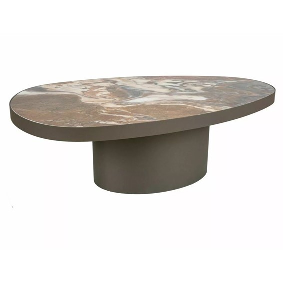 Ława GUSTO A 118x73cm Brąz Połysk/Miedziany