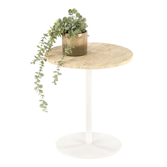 Ława TRAVERSO S fi35 Biały/Beżowy