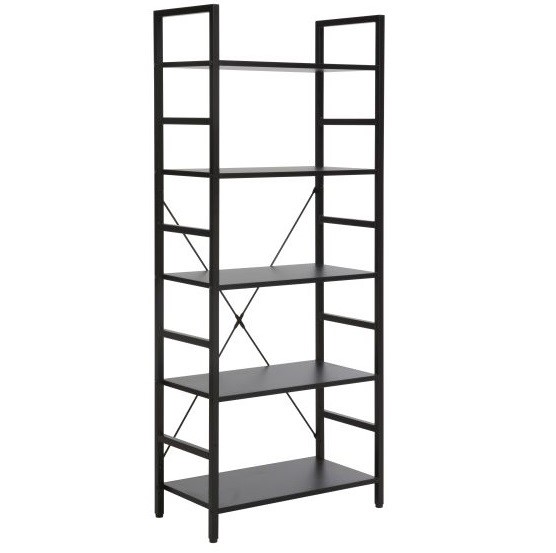 Regał LOFT R5 Czarny/Czarny Mat