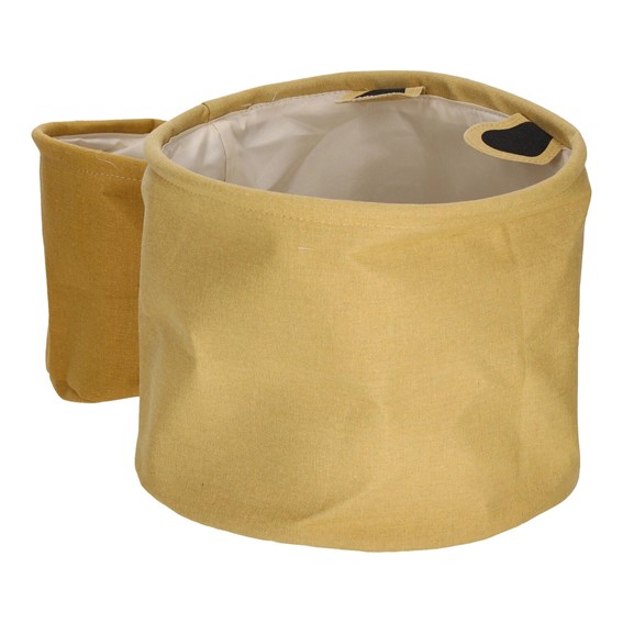 Zestaw 2 Koszy LEW z Tkaniny Żółty