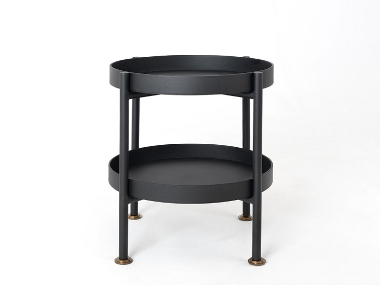 Stolik Kawowy HANNA METAL 40-2F Czarny