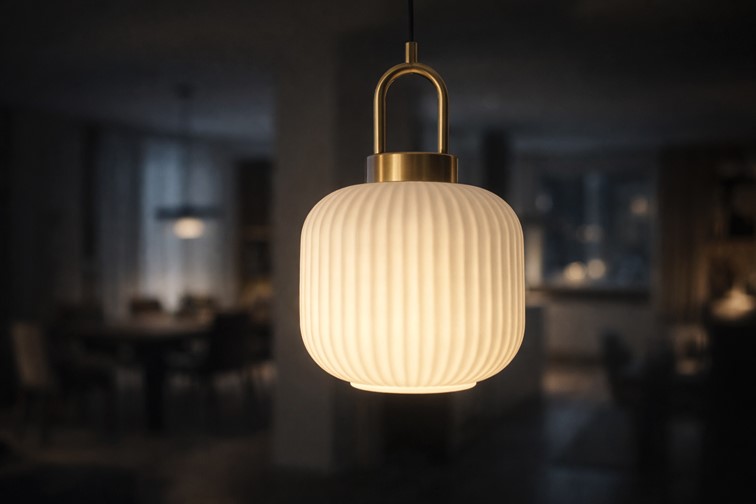 Lampa Wisząca DIOP K-5891 Złoty/Biały