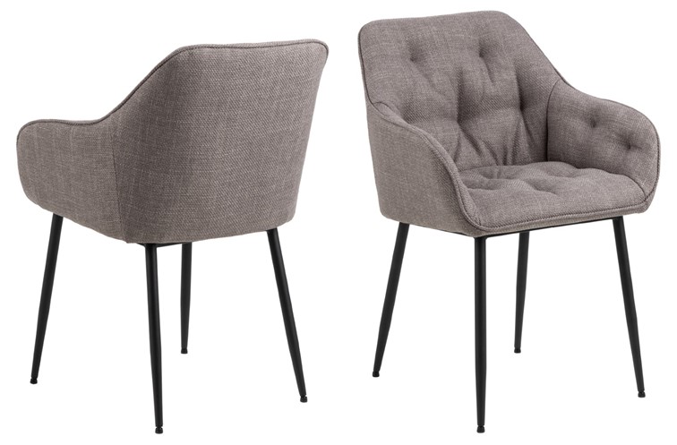 Krzesło BROOKE Szary Jasny