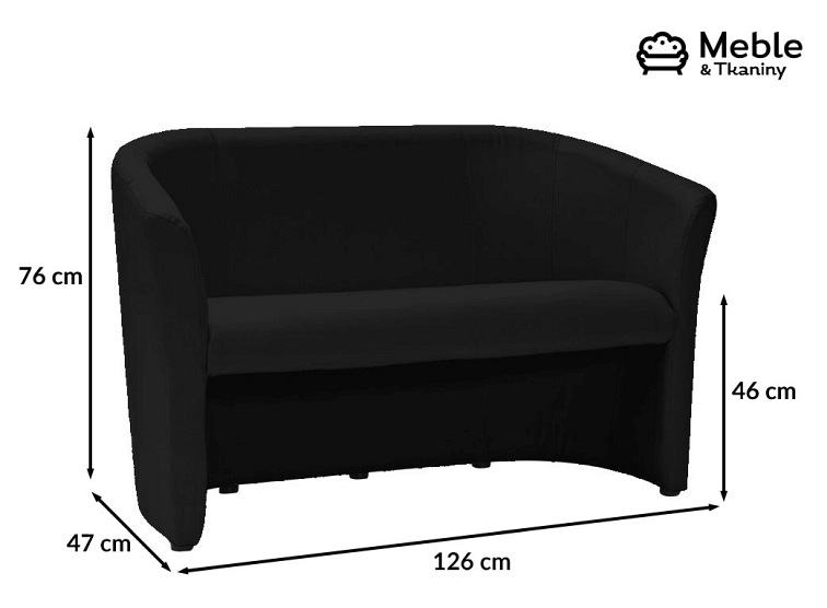 Sofa TM-2 Czarny