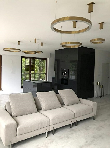 Lampa wisząca RING 60 Złoty