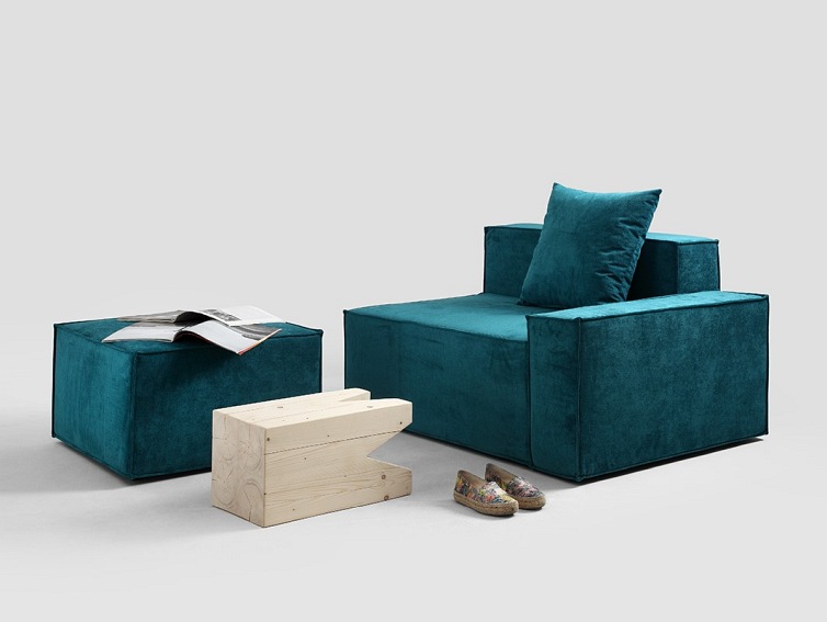 Moduł sofy MODU 72 pufa