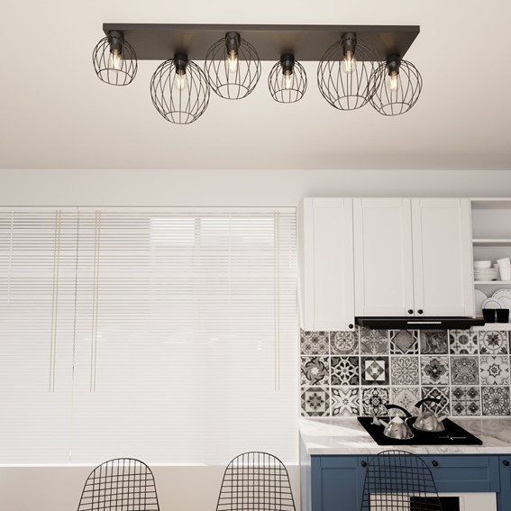 Lampa Sufitowa NEST 6 Czarny