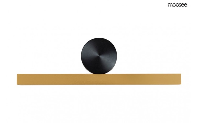 Lampa Ścienna WAND 45 Złoty/Czarny