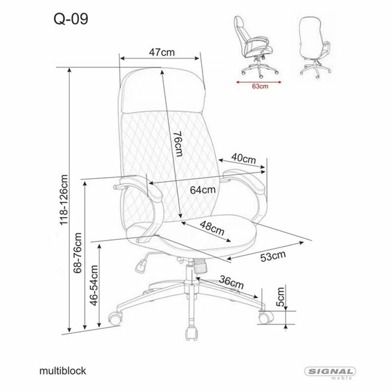 Fotel Obrotowy Q-09 Beżowy