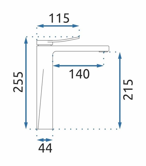 Bateria Umywalkowa Wysoka SOUL Chrom