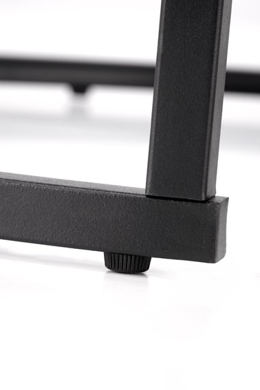 Zestaw 2 Ław JAVA Czarny/Czarny Marmur